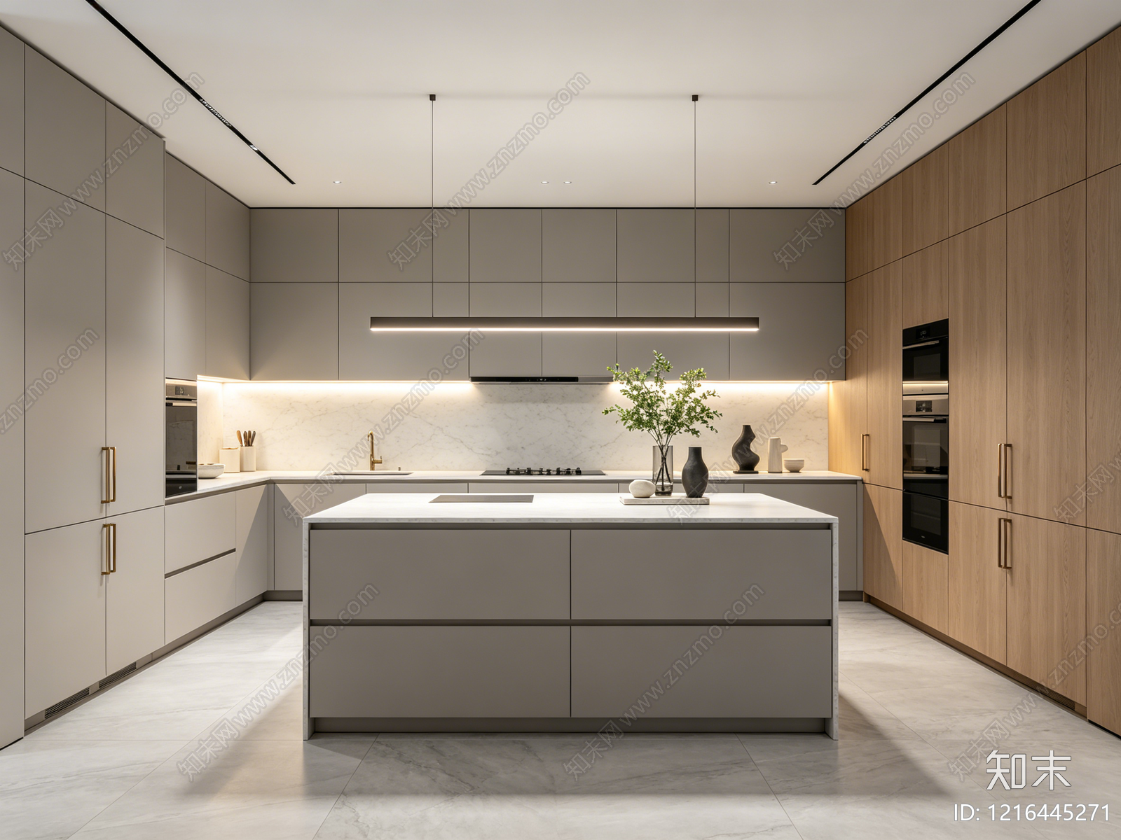 现代厨房贴图下载【ID:1216445271】