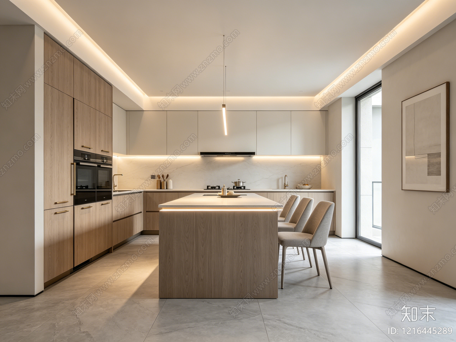 现代厨房贴图下载【ID:1216445289】