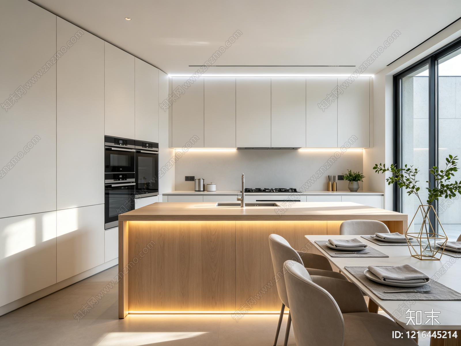 现代厨房贴图下载【ID:1216445214】