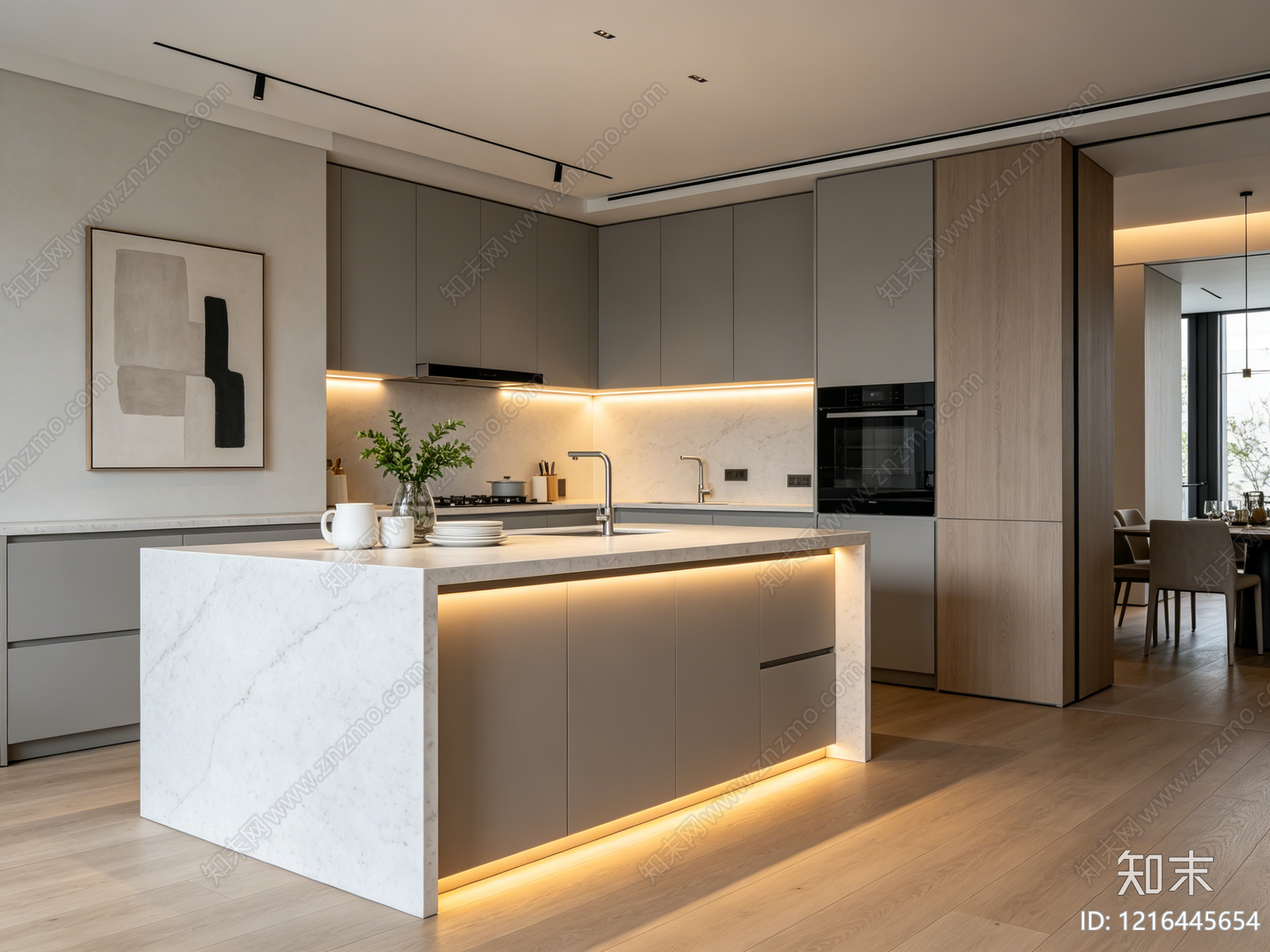 现代厨房贴图下载【ID:1216445654】