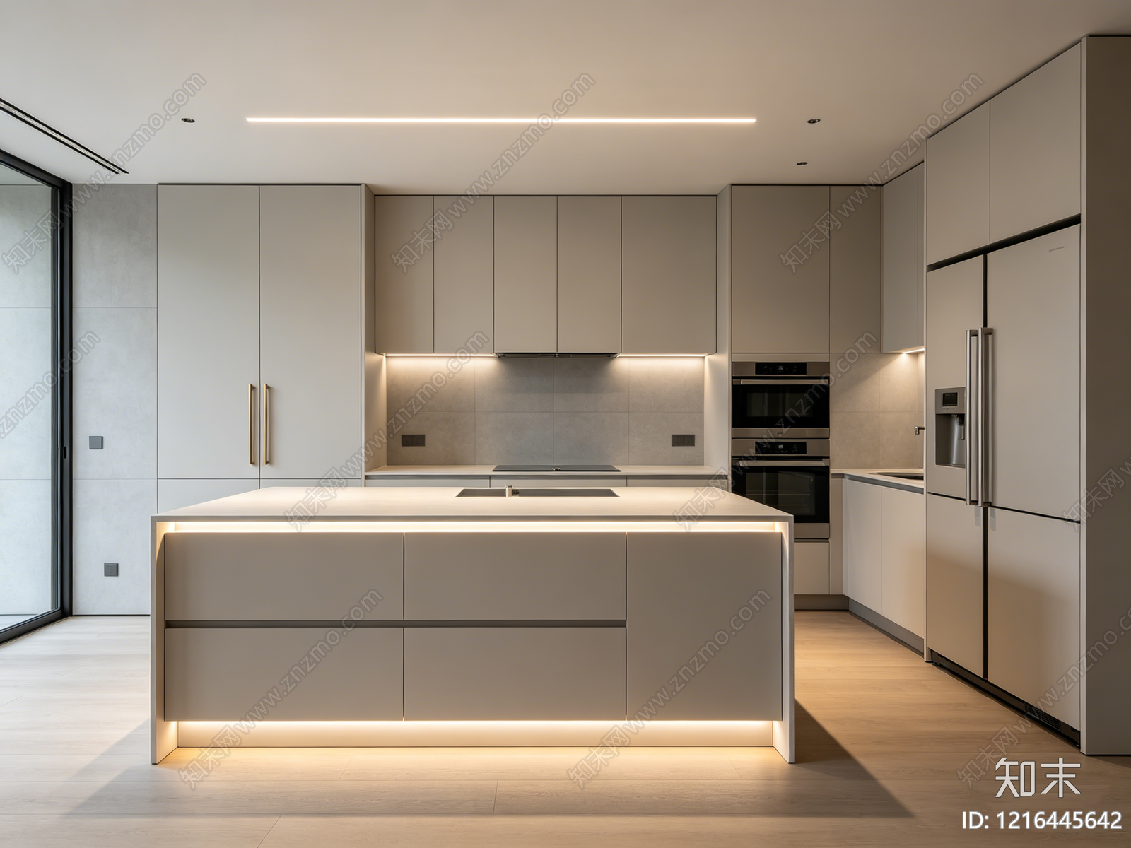 现代厨房贴图下载【ID:1216445642】