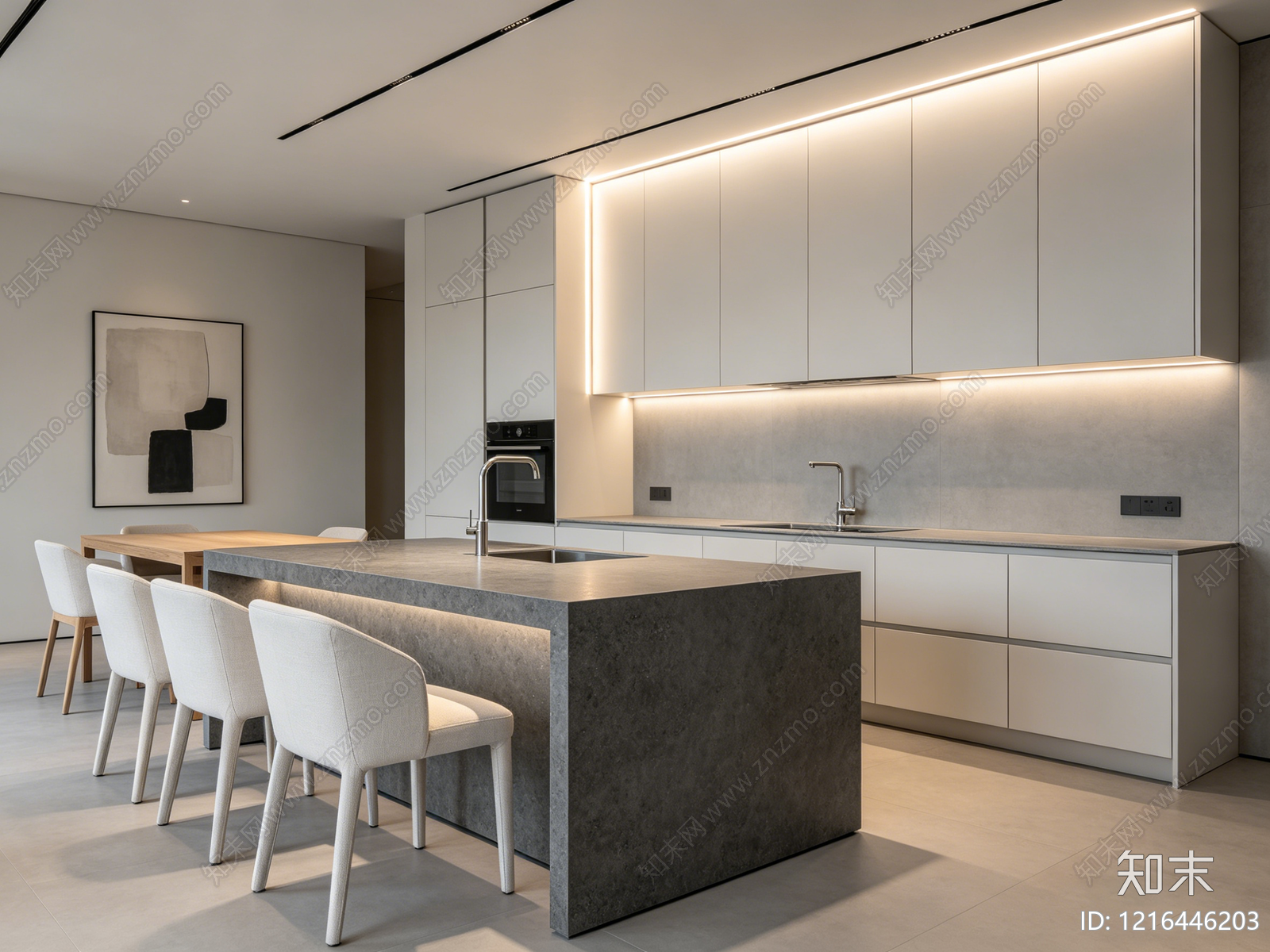 现代厨房贴图下载【ID:1216446203】