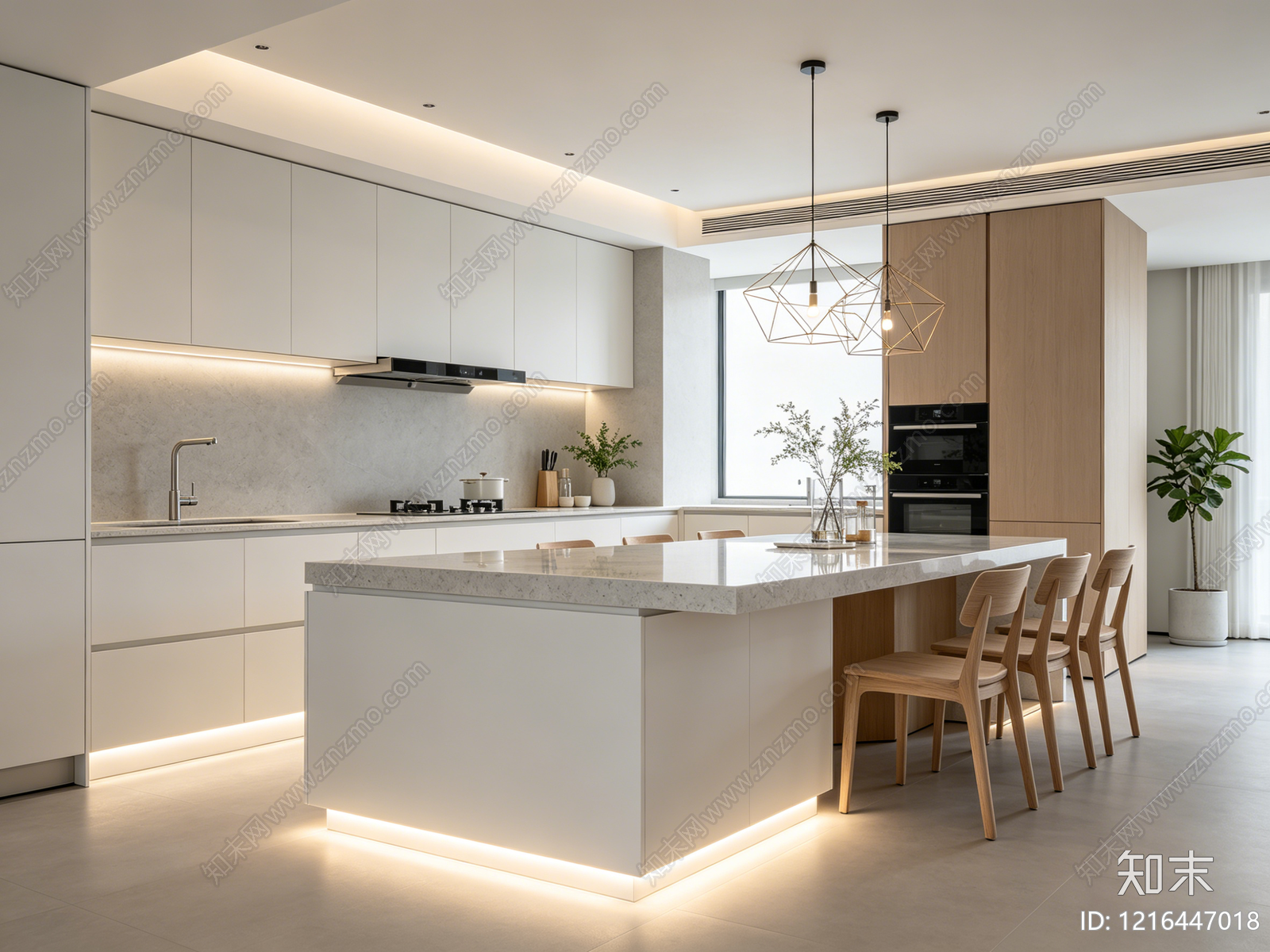 现代厨房贴图下载【ID:1216447018】