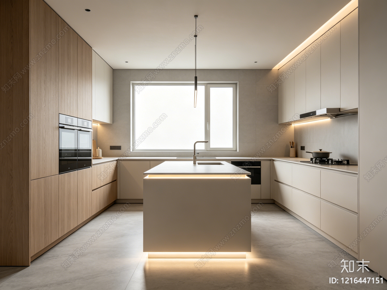 现代厨房贴图下载【ID:1216447151】