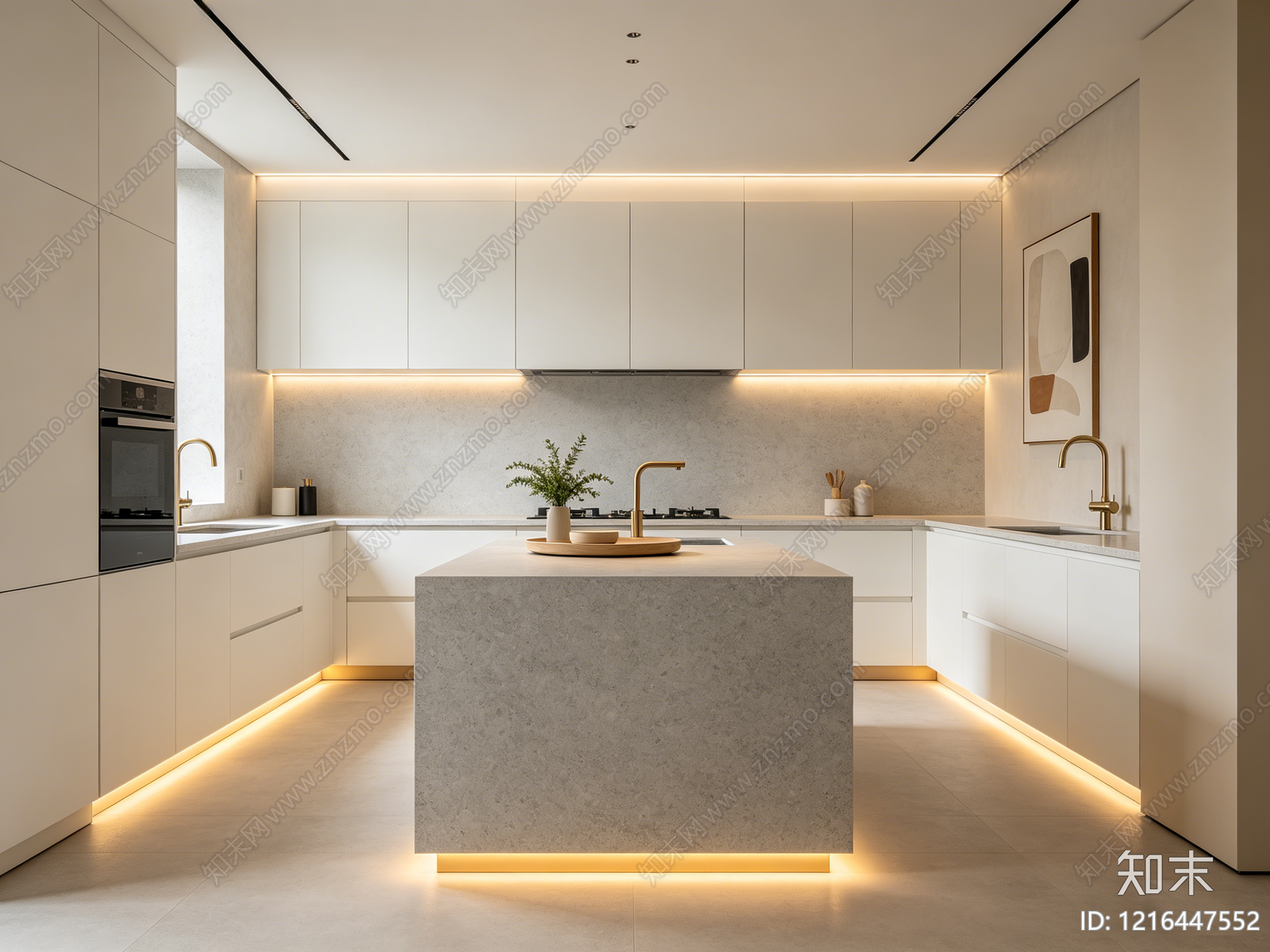 现代厨房贴图下载【ID:1216447552】