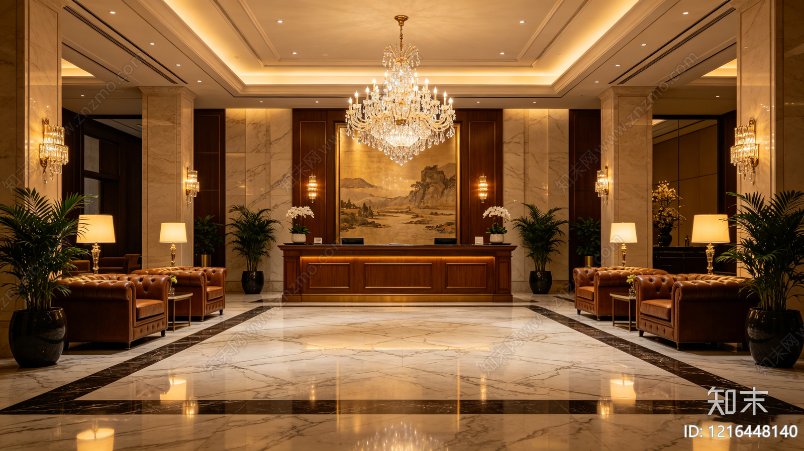 现代酒店贴图下载【ID:1216448140】