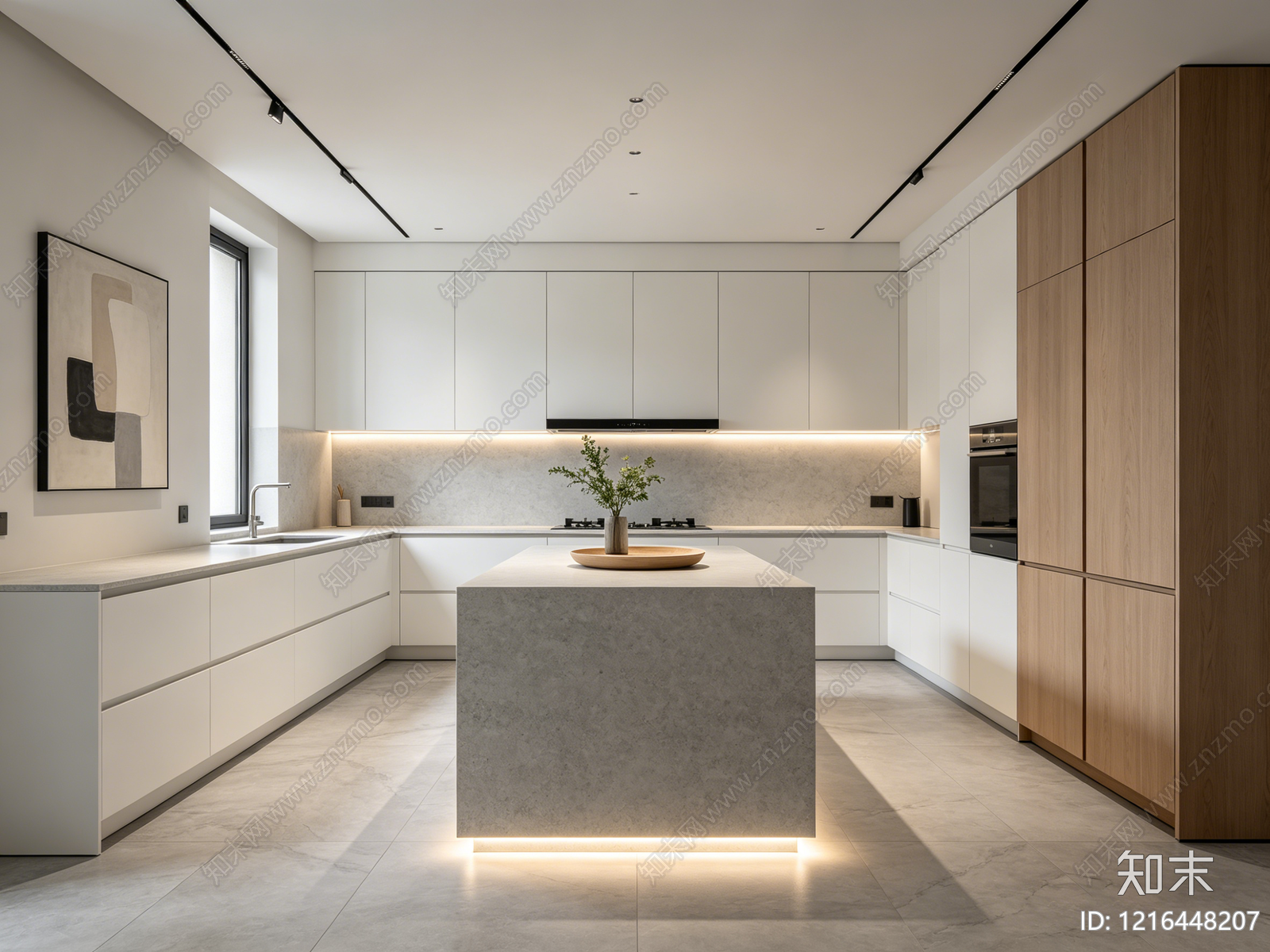 现代厨房贴图下载【ID:1216448207】