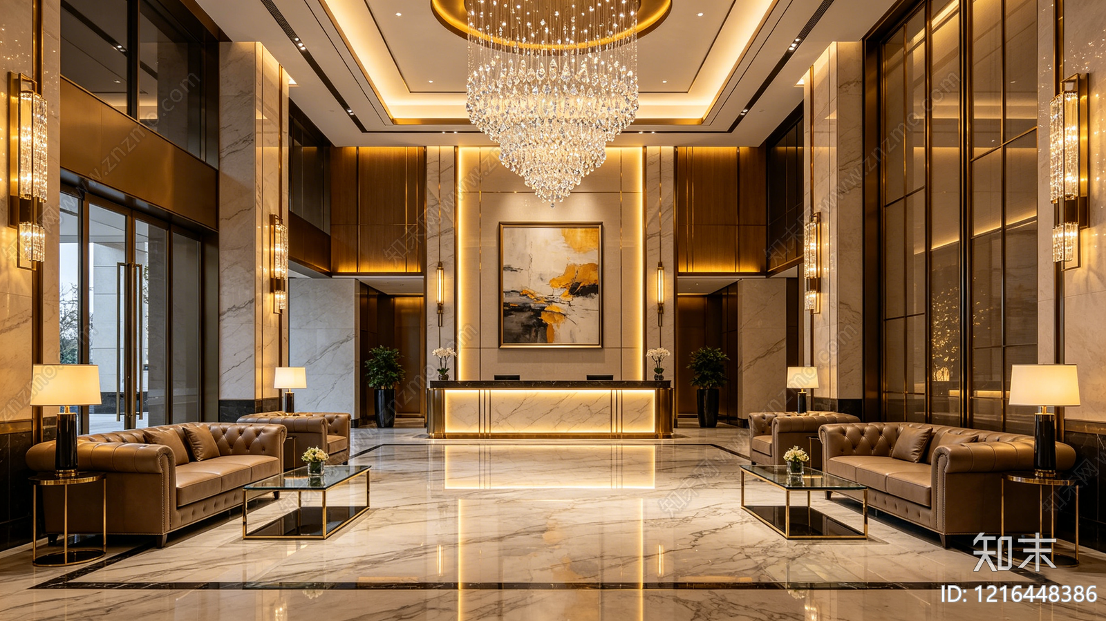 现代酒店贴图下载【ID:1216448386】