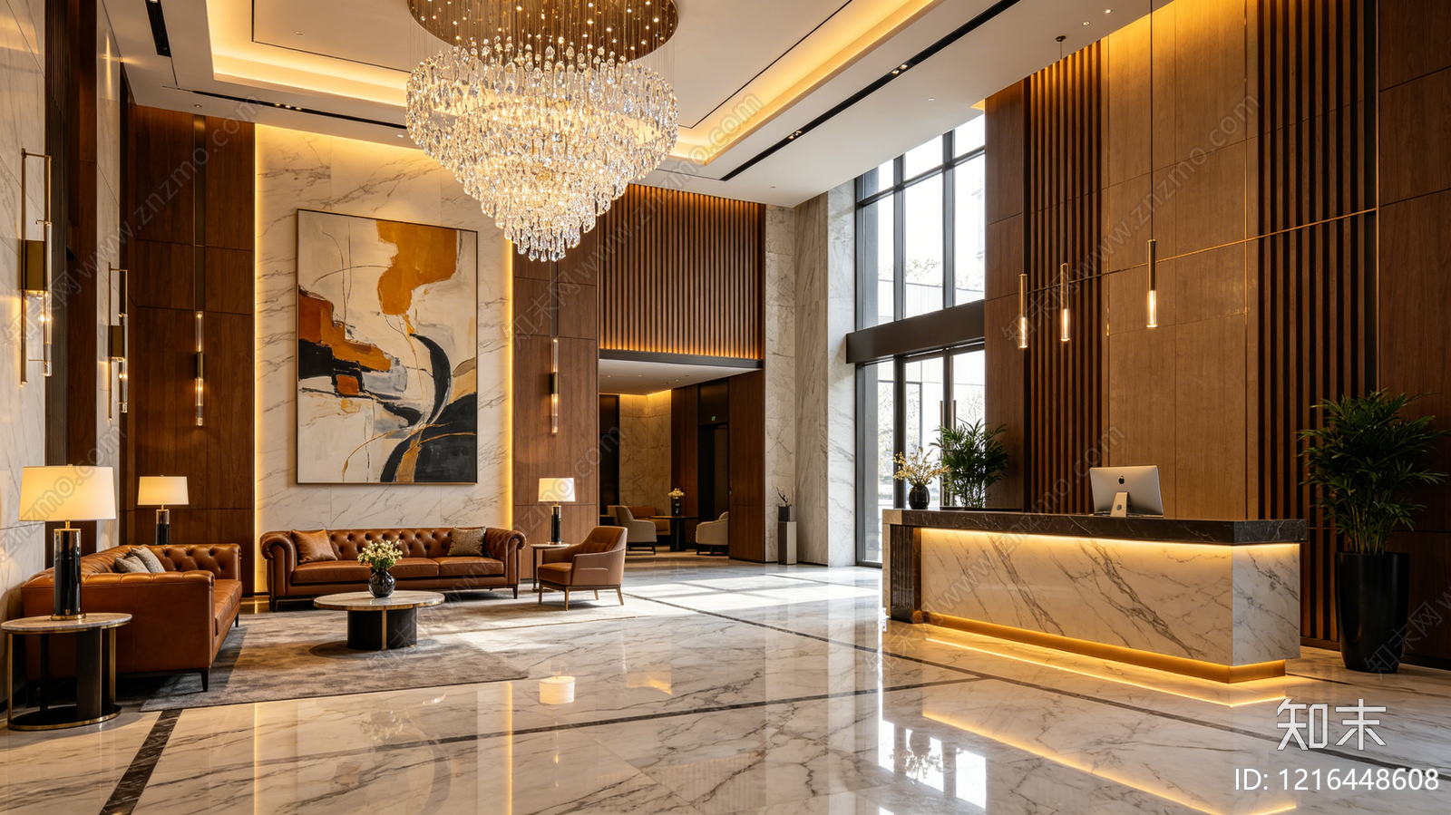 现代酒店贴图下载【ID:1216448608】