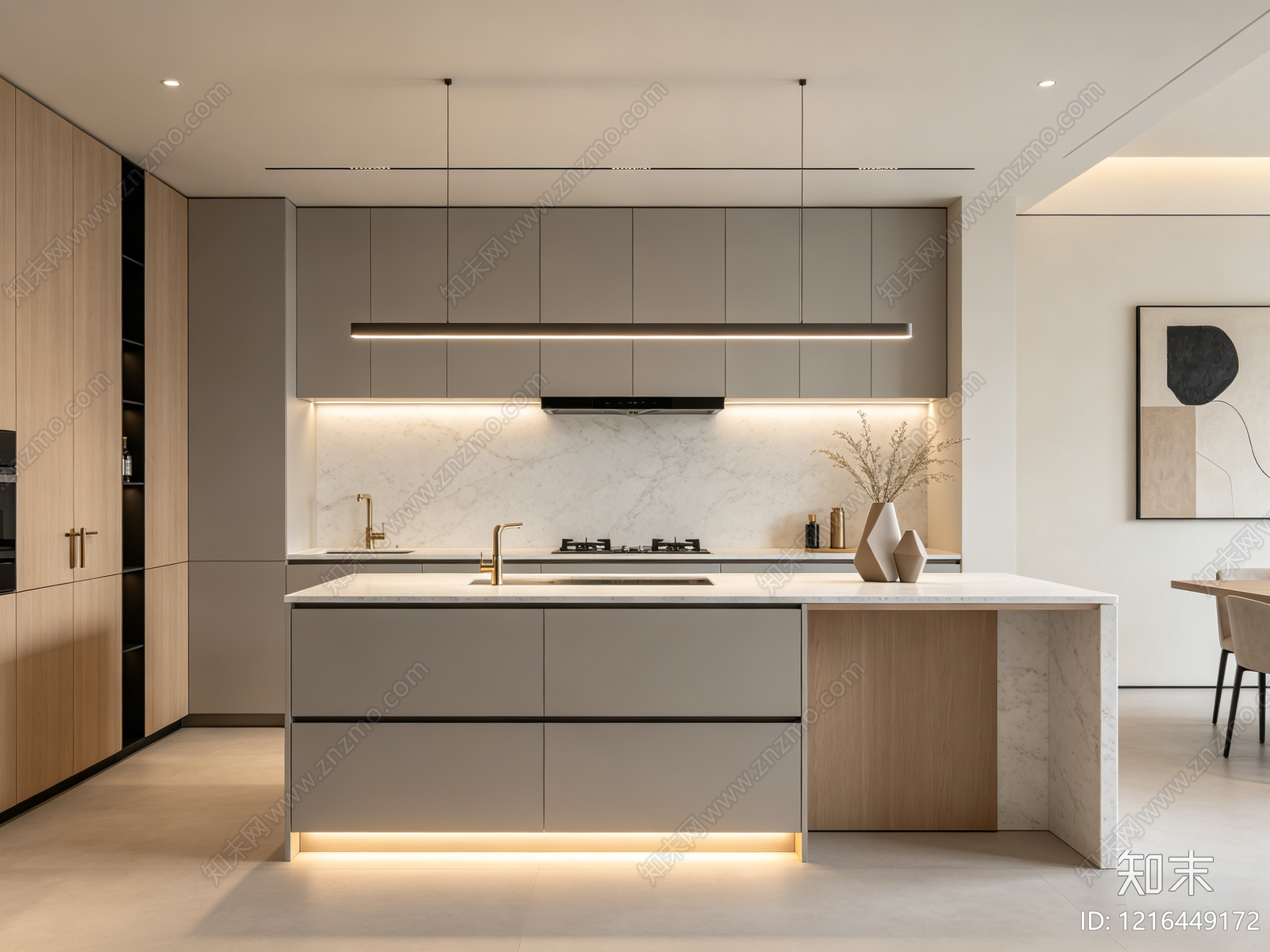 现代厨房贴图下载【ID:1216449172】