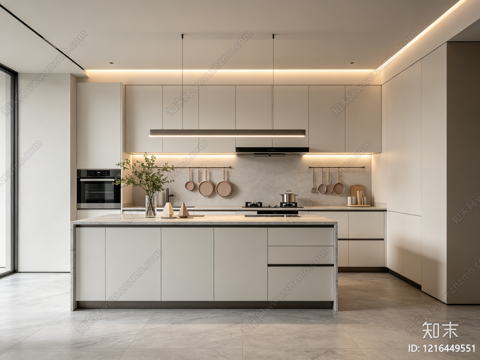 现代厨房贴图下载【ID:1216449551】