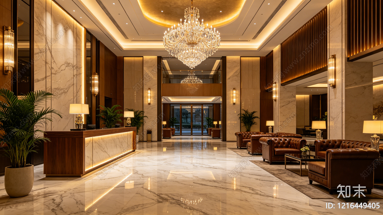 现代酒店贴图下载【ID:1216449405】