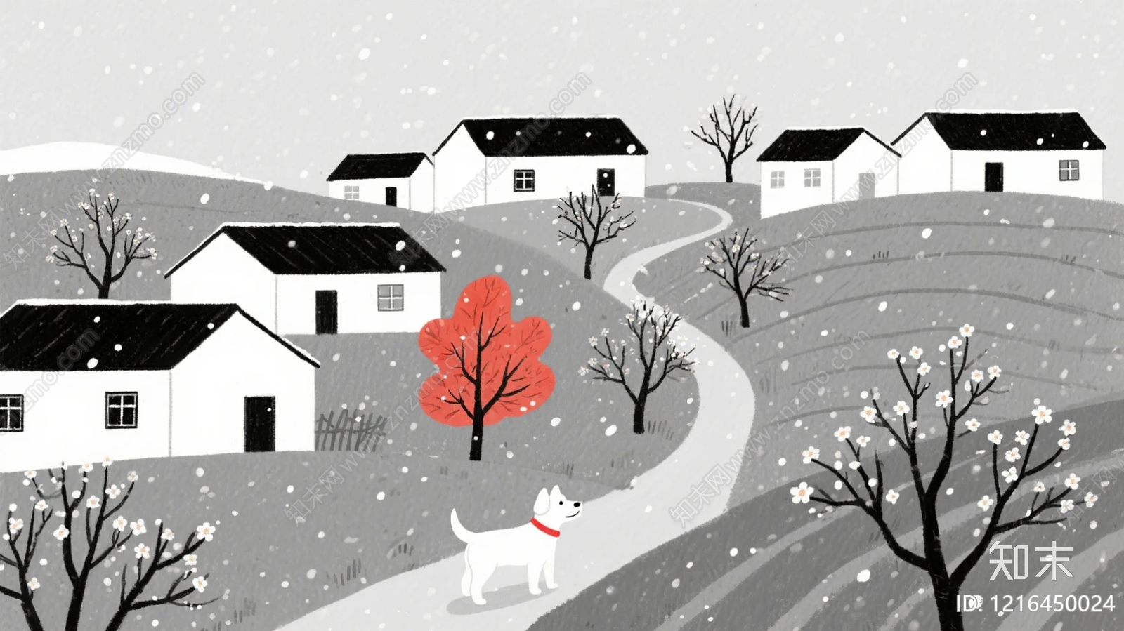 雪景贴图下载【ID:1216450024】