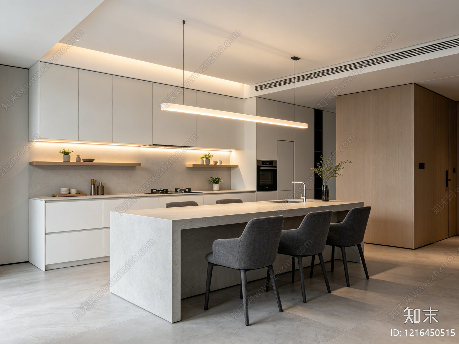 现代厨房贴图下载【ID:1216450515】