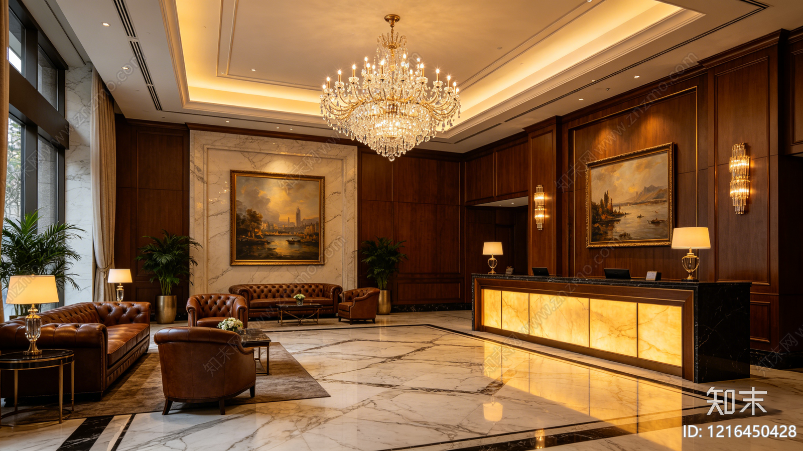 现代酒店贴图下载【ID:1216450428】