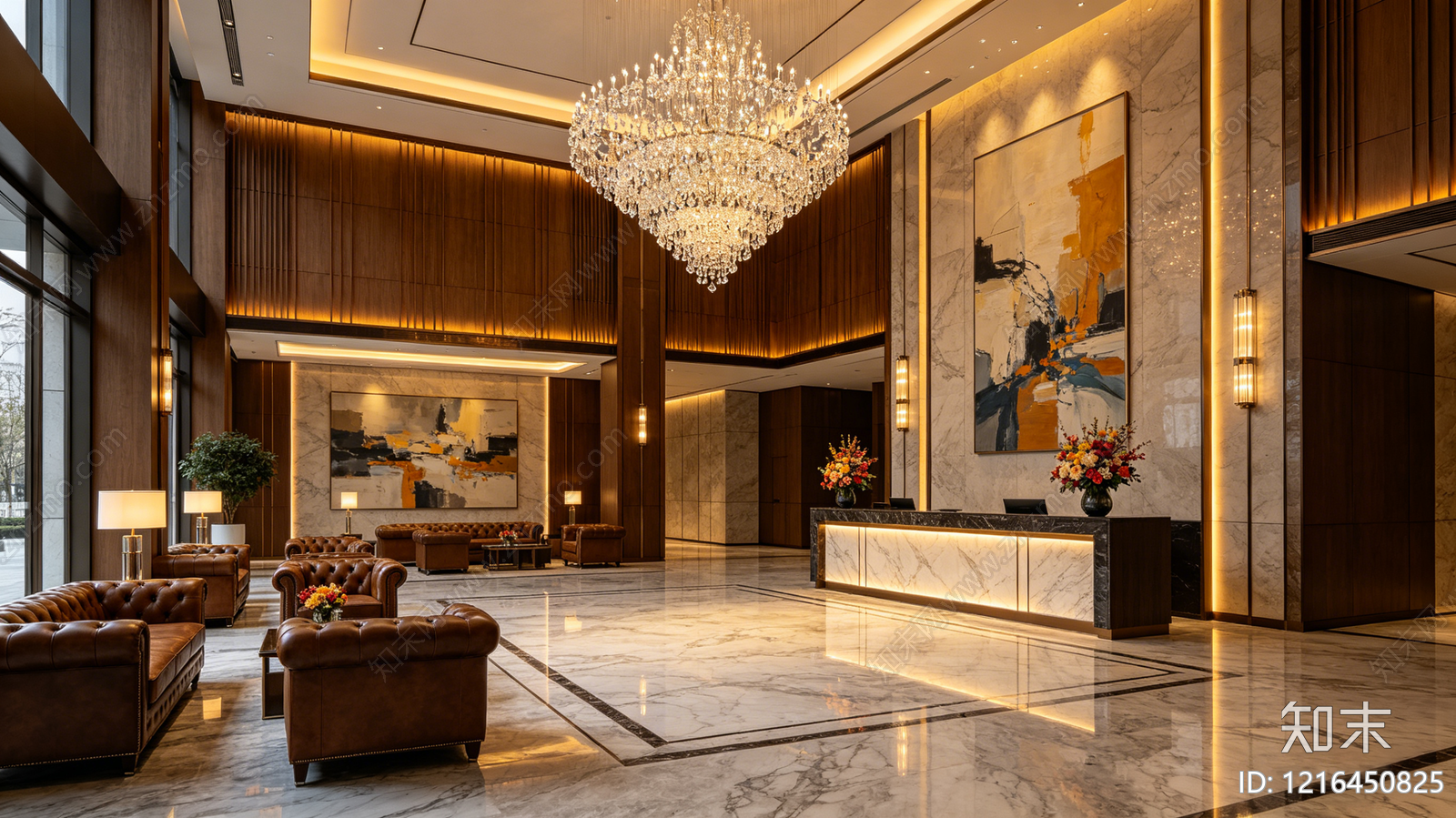 现代酒店贴图下载【ID:1216450825】