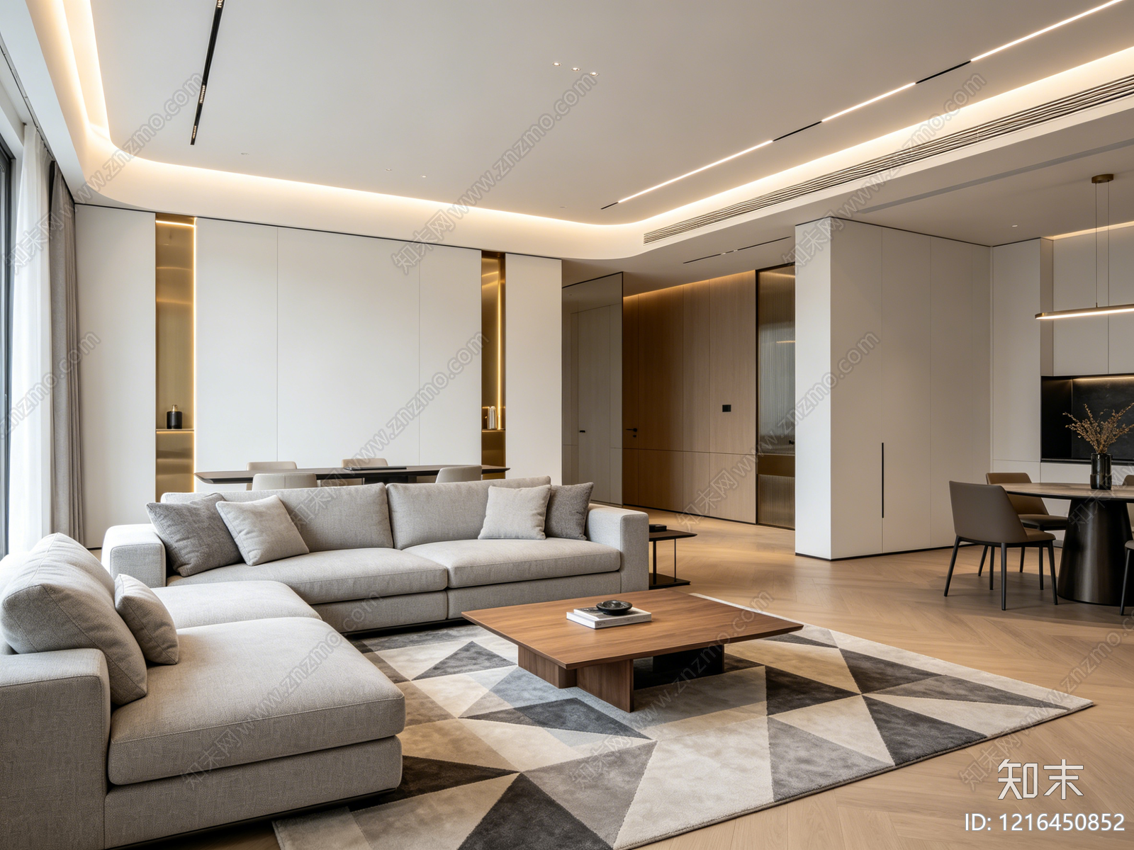 现代客厅贴图下载【ID:1216450852】