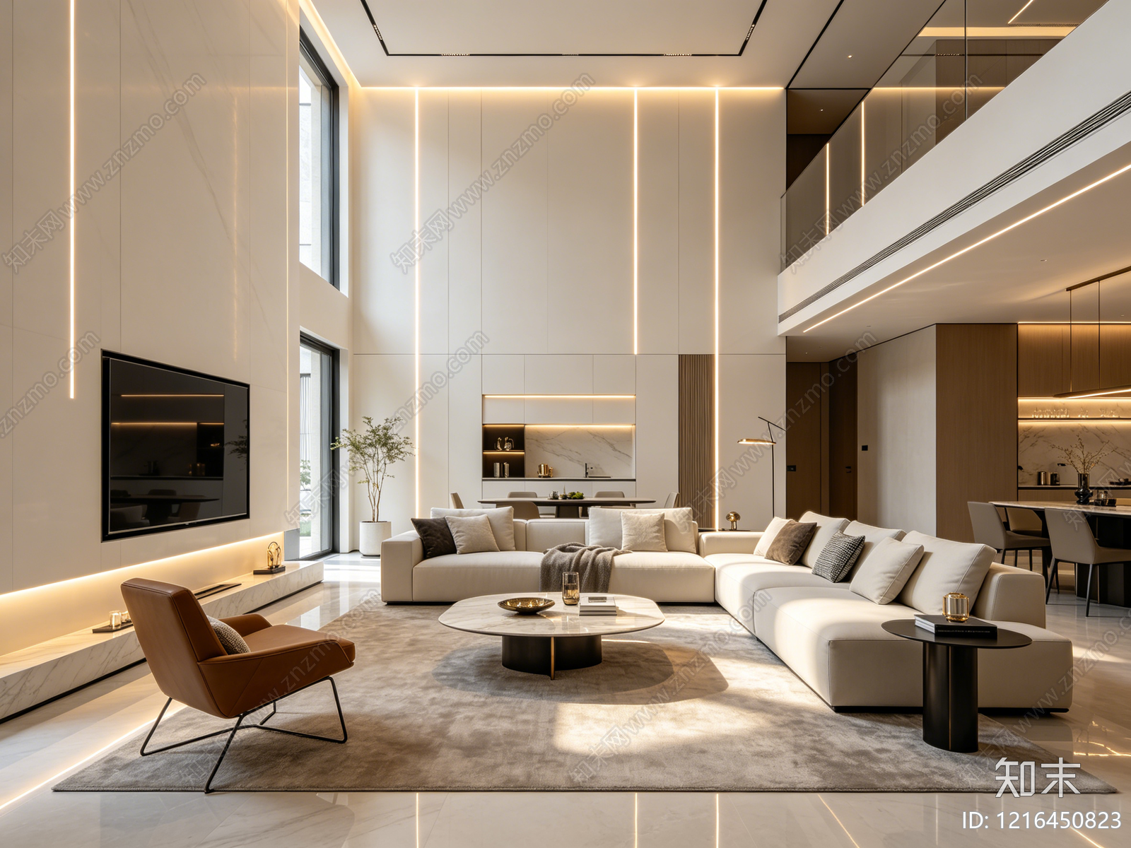 现代客厅贴图下载【ID:1216450823】