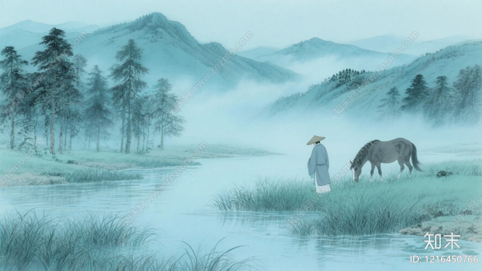 山水贴图下载【ID:1216450766】