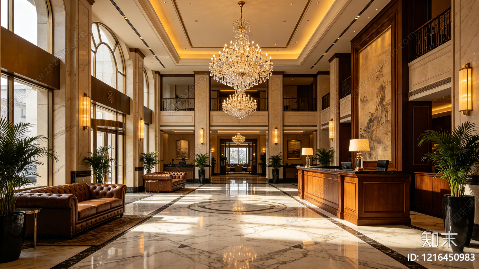 现代酒店贴图下载【ID:1216450983】