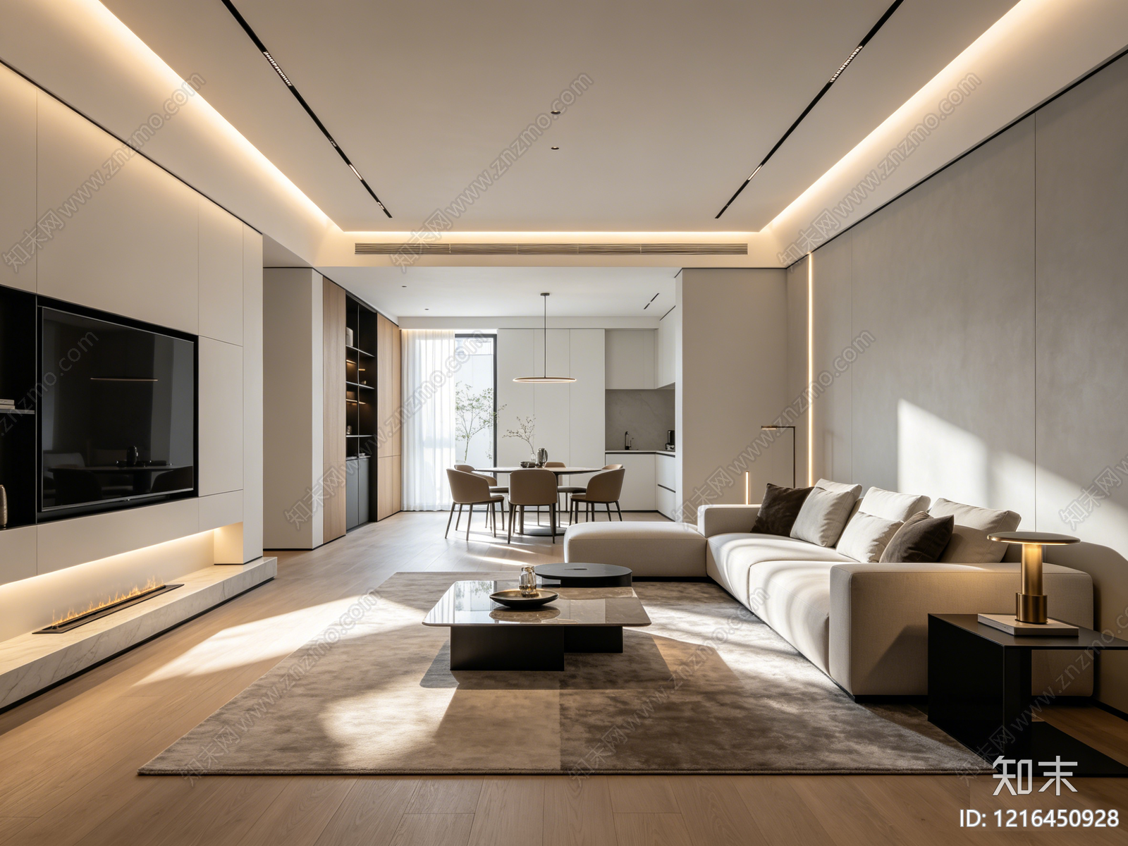 现代客厅贴图下载【ID:1216450928】