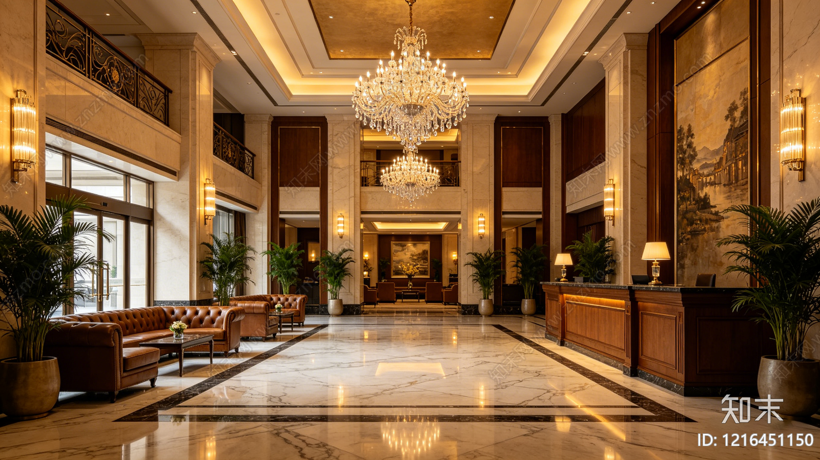 现代酒店贴图下载【ID:1216451150】