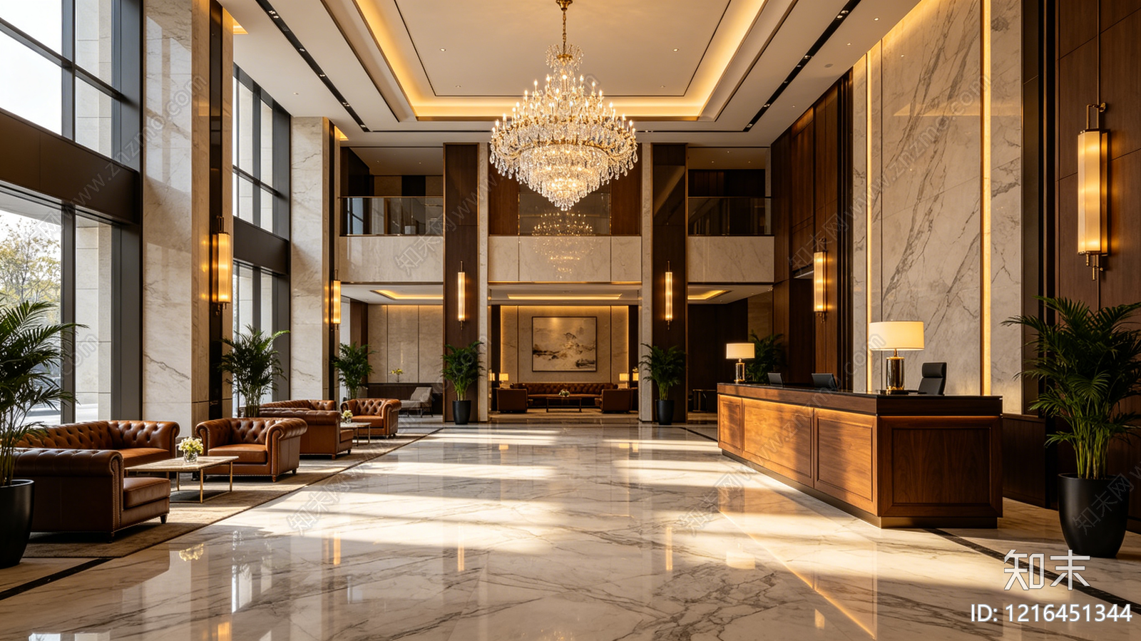 现代酒店贴图下载【ID:1216451344】