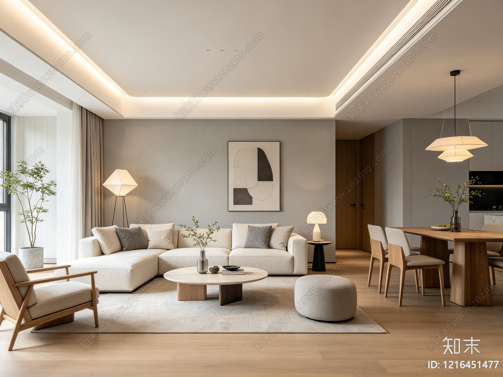 现代客厅贴图下载【ID:1216451477】