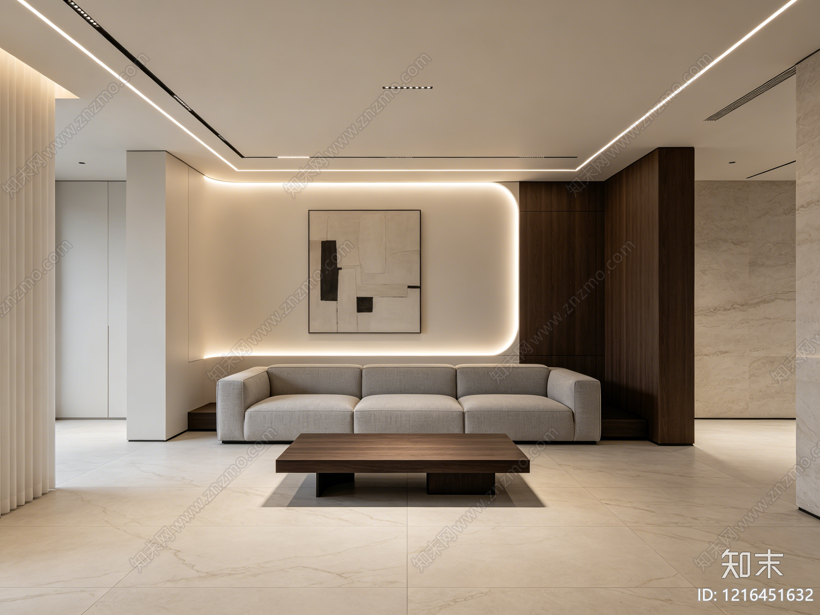现代客厅贴图下载【ID:1216451632】