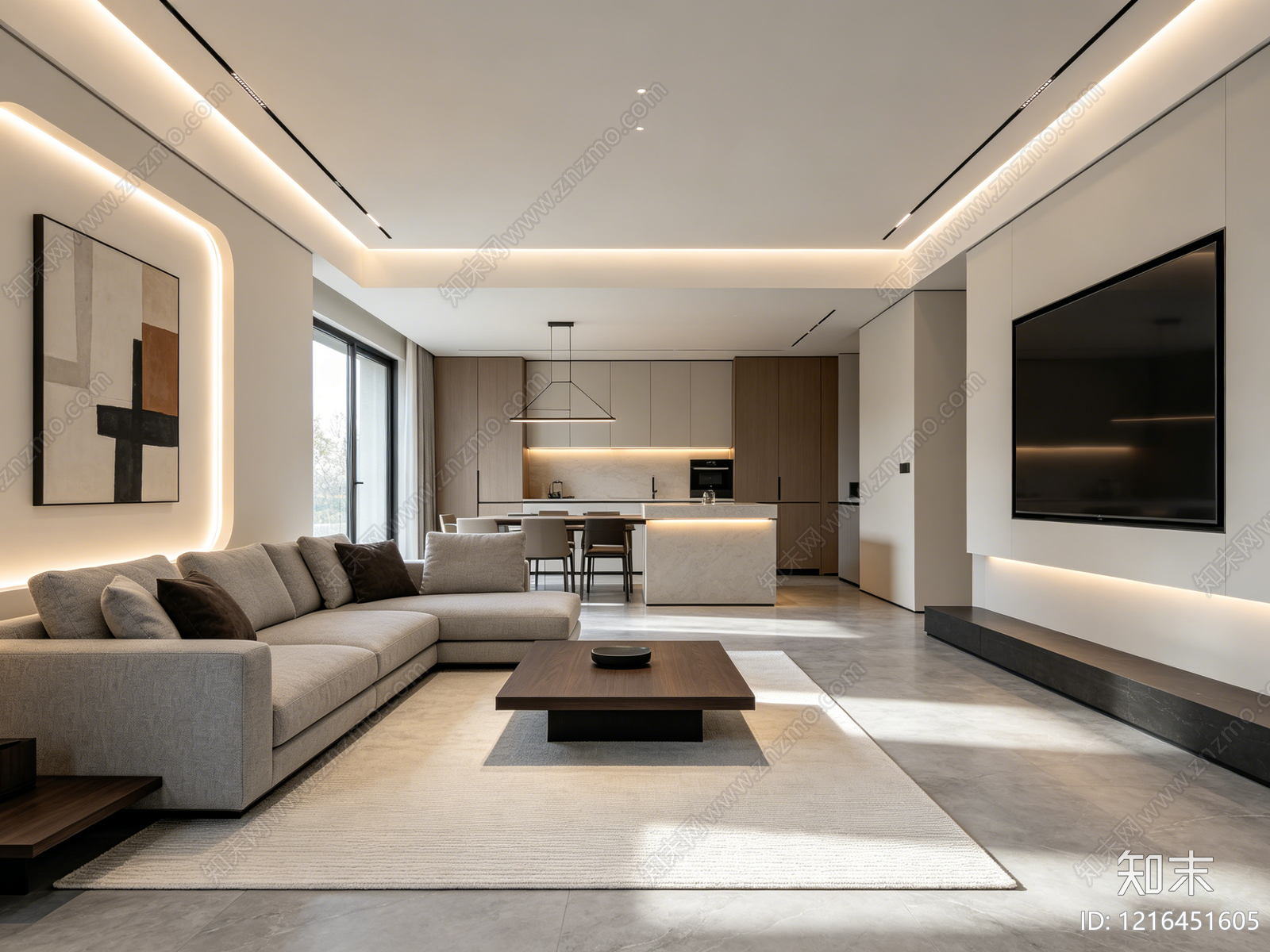 现代客厅贴图下载【ID:1216451605】