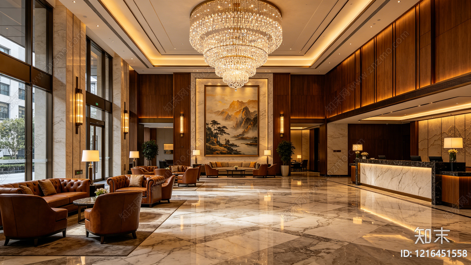 现代酒店贴图下载【ID:1216451558】