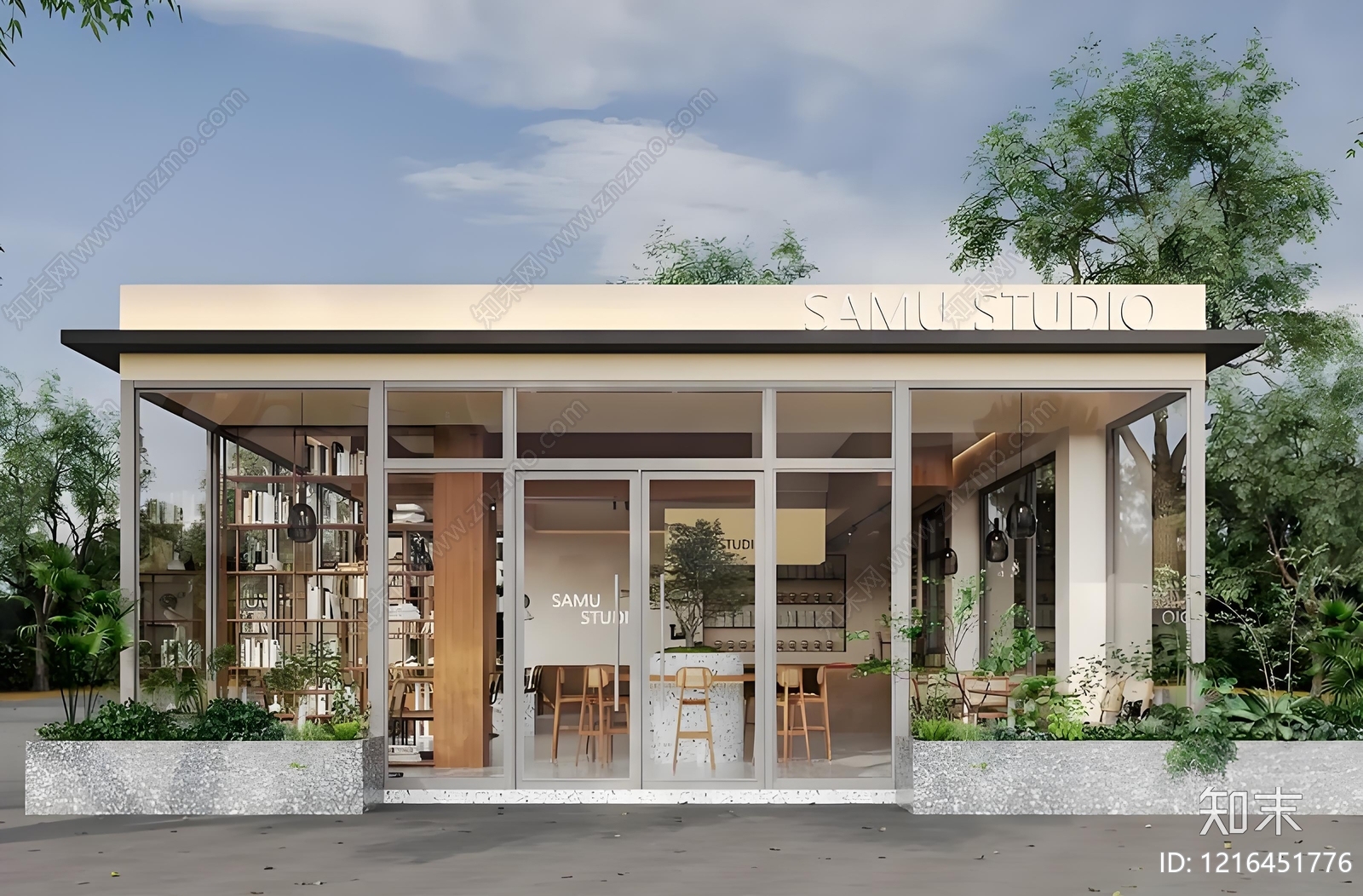 现代其他外立面贴图下载【ID:1216451776】