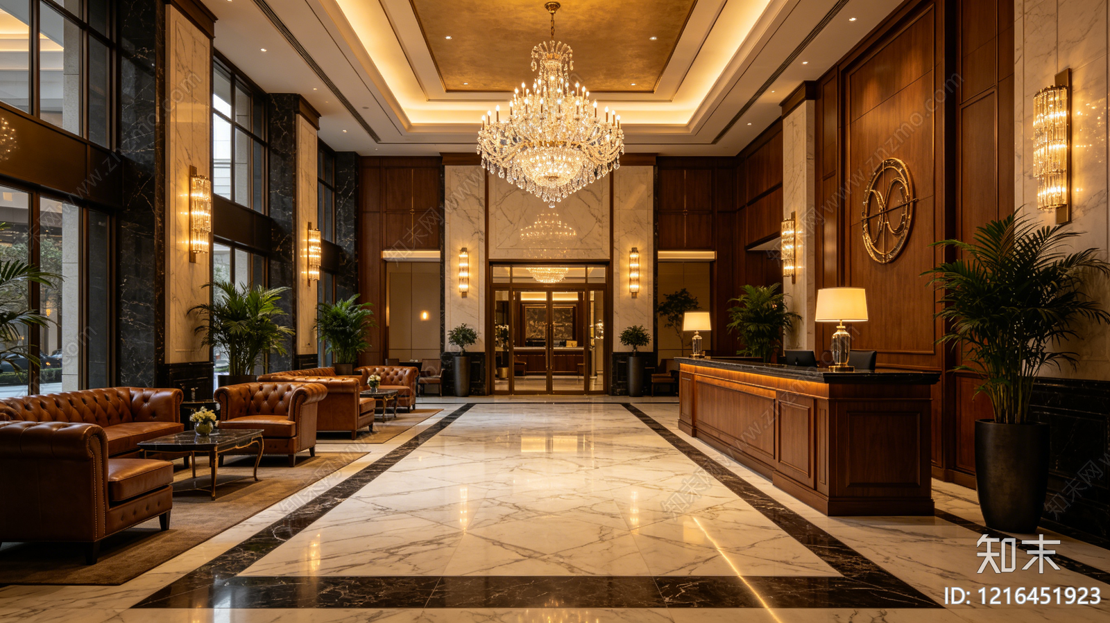 现代酒店贴图下载【ID:1216451923】