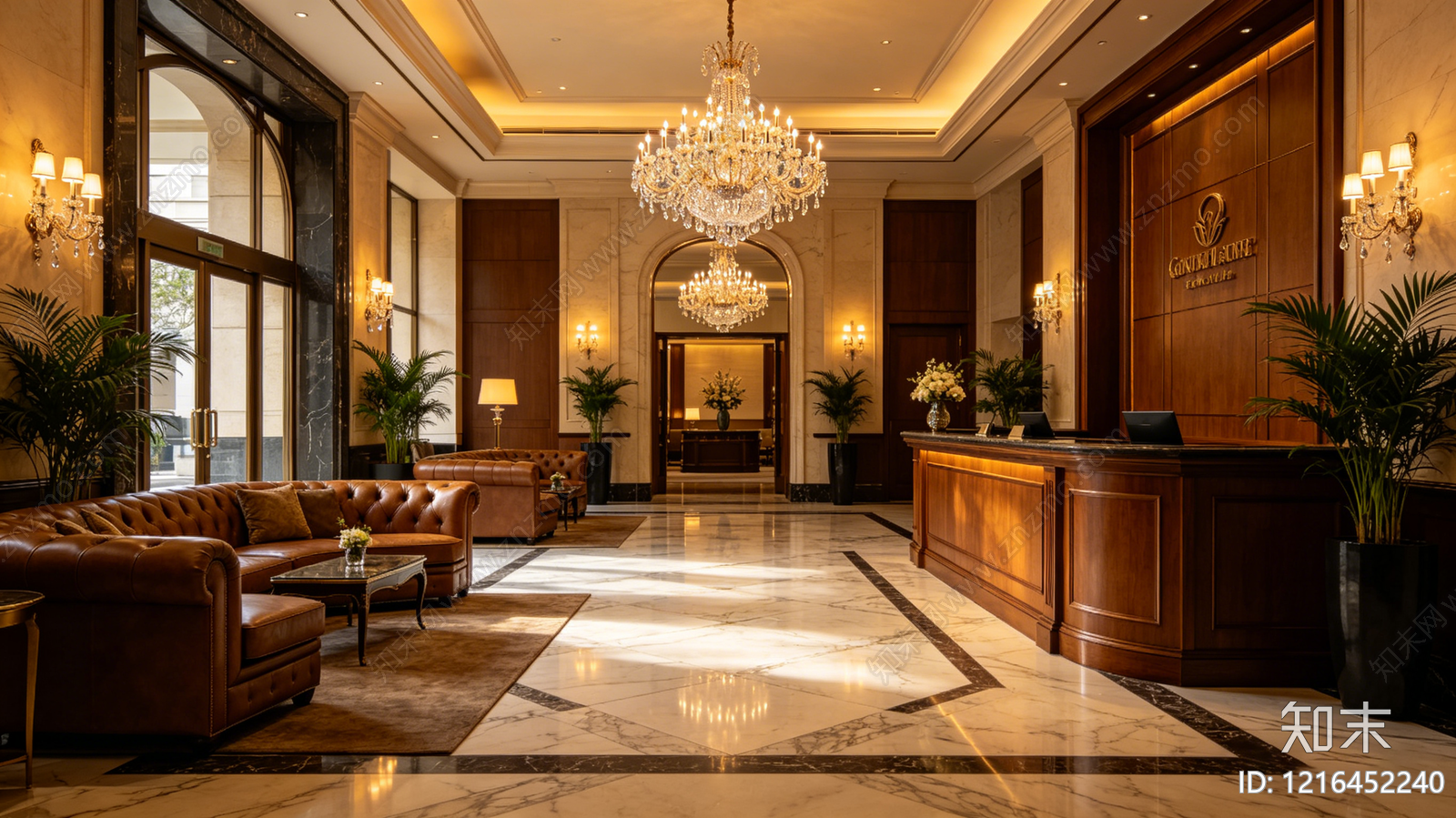 现代酒店贴图下载【ID:1216452240】
