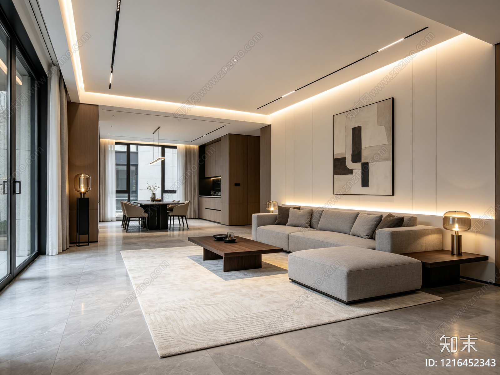 现代客厅贴图下载【ID:1216452343】