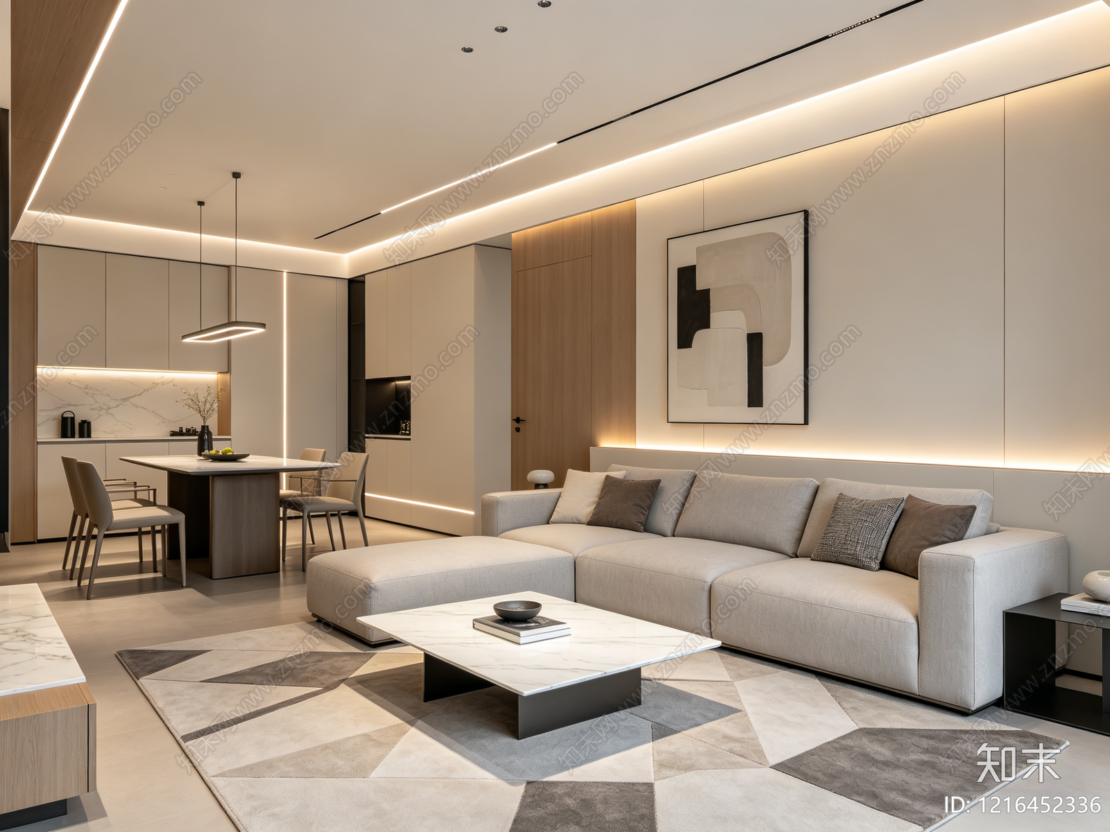 现代客厅贴图下载【ID:1216452336】