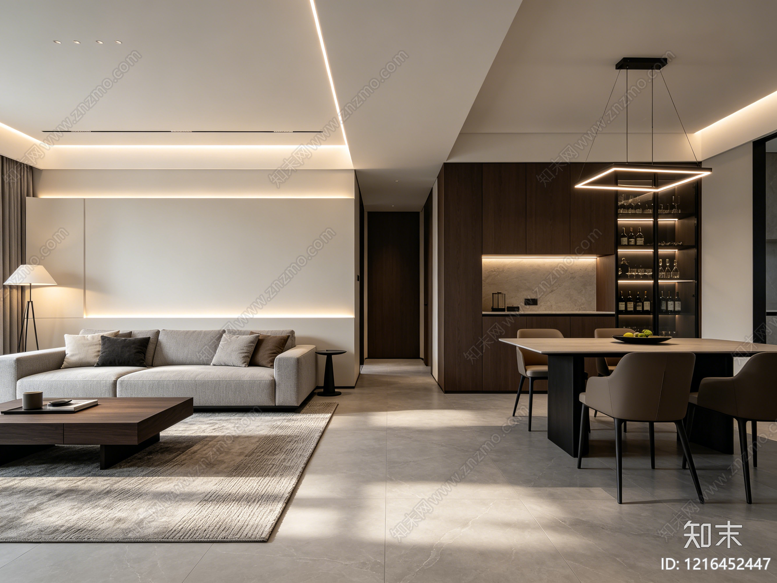 现代客厅贴图下载【ID:1216452447】