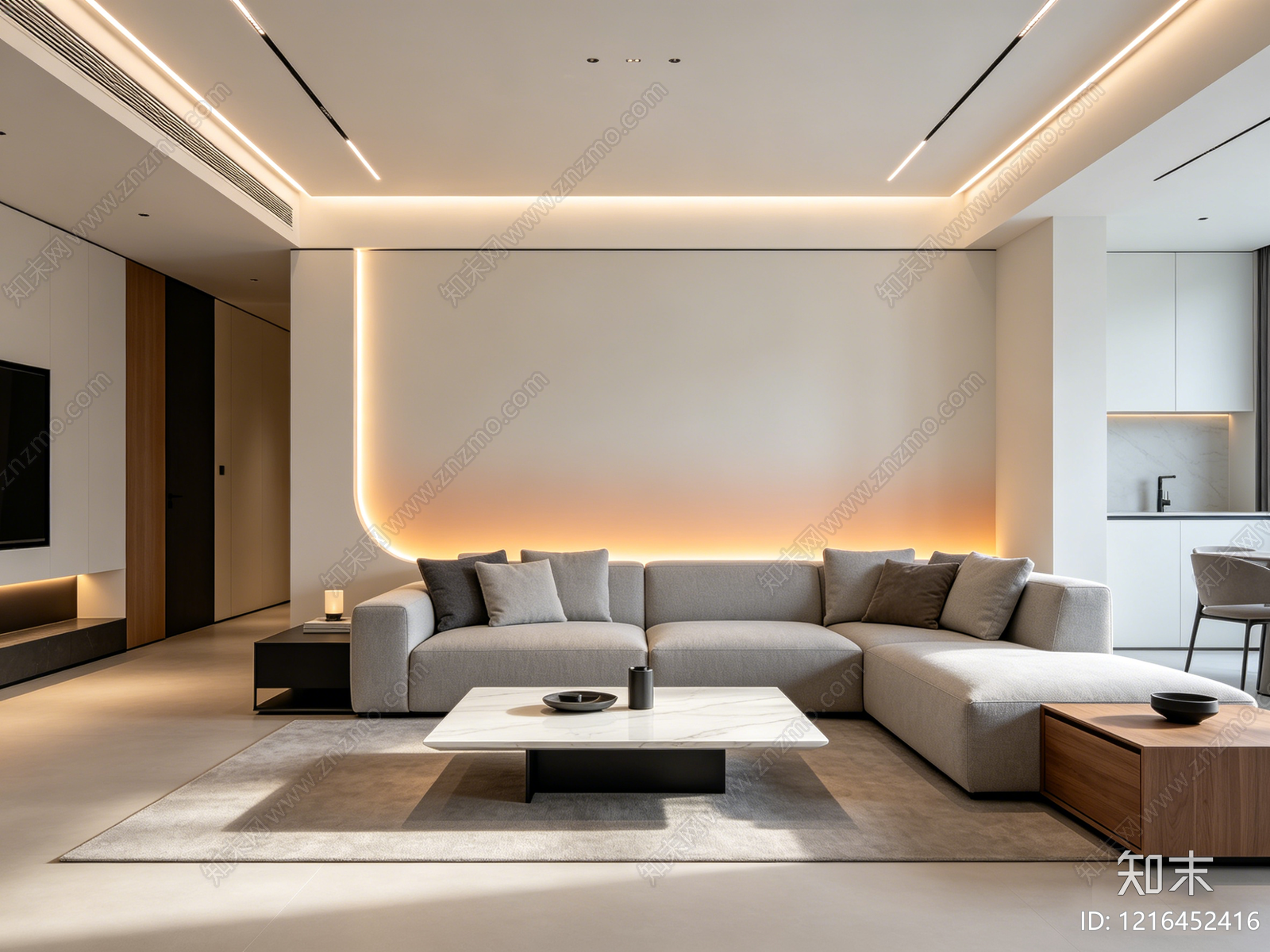 现代客厅贴图下载【ID:1216452416】