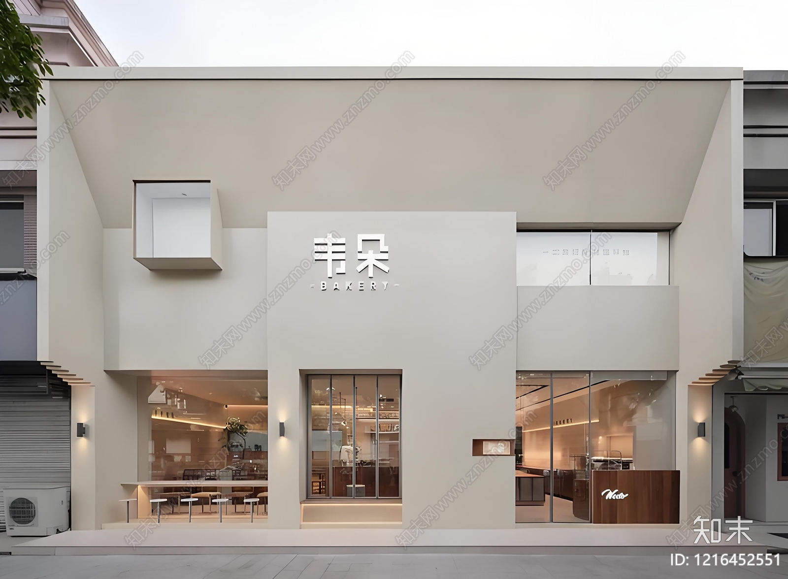 现代其他外立面贴图下载【ID:1216452551】