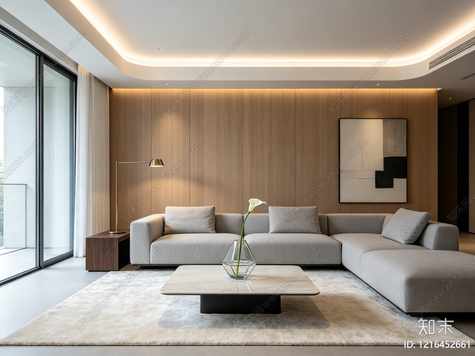现代客厅贴图下载【ID:1216452661】