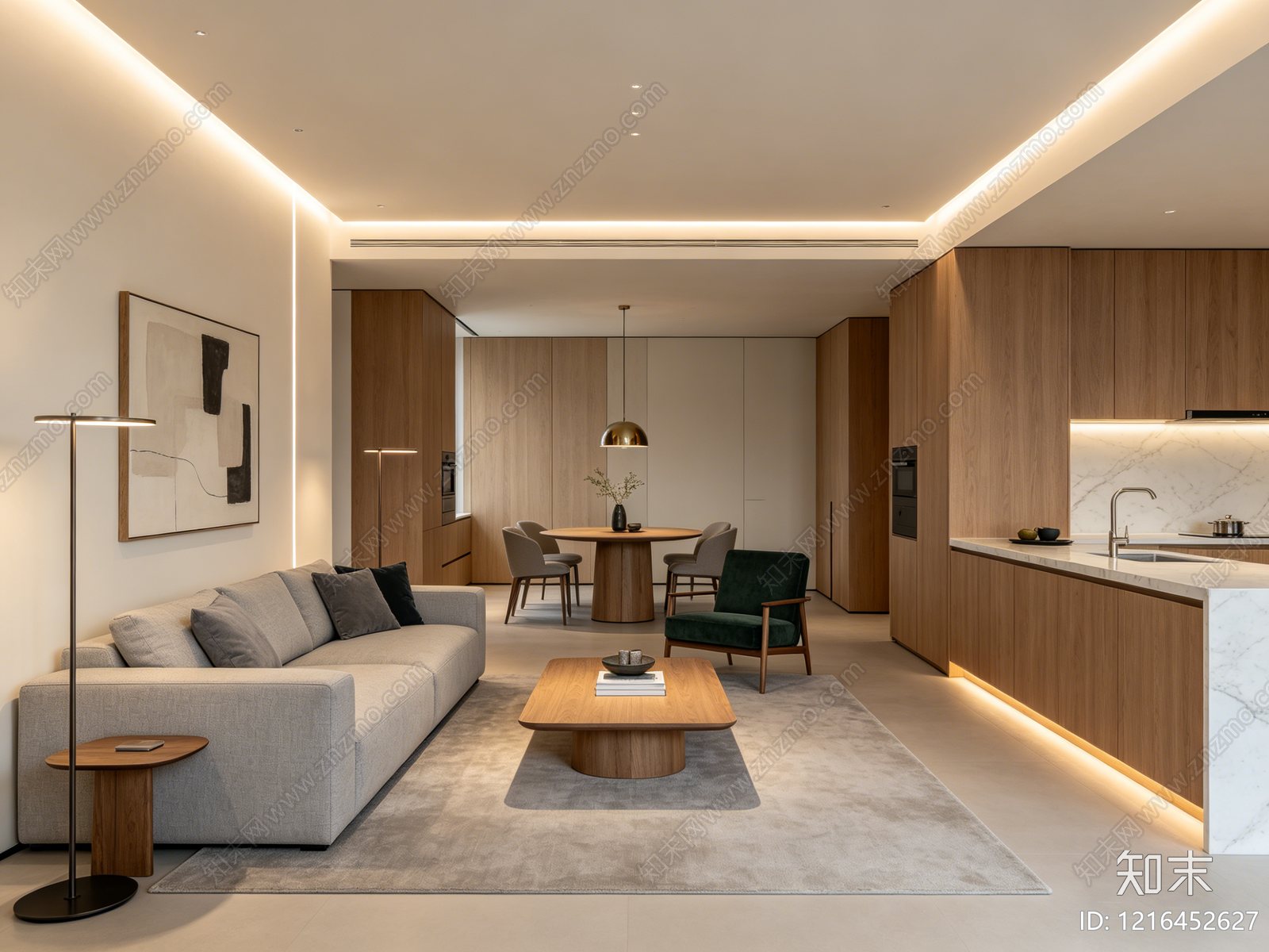现代客厅贴图下载【ID:1216452627】
