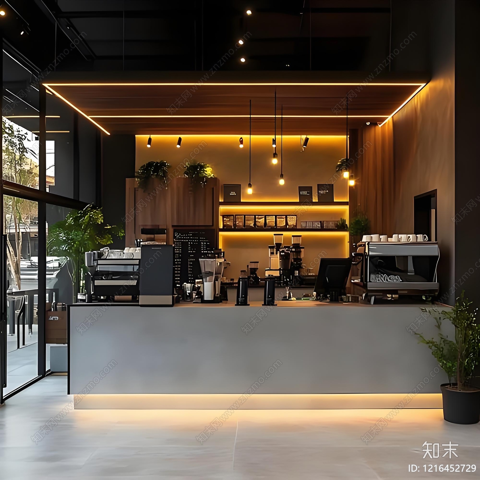 现代商铺贴图下载【ID:1216452729】