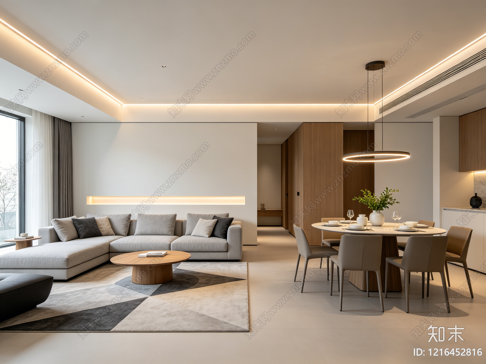 现代客厅贴图下载【ID:1216452816】