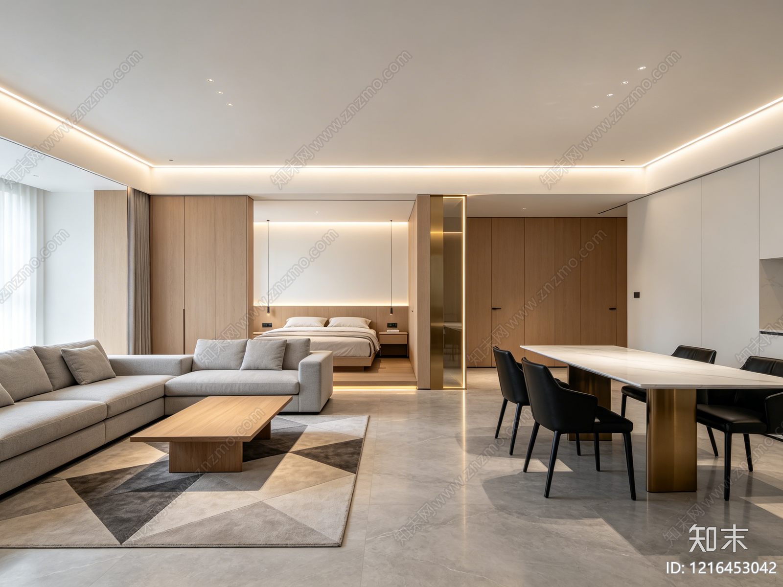 现代客厅贴图下载【ID:1216453042】