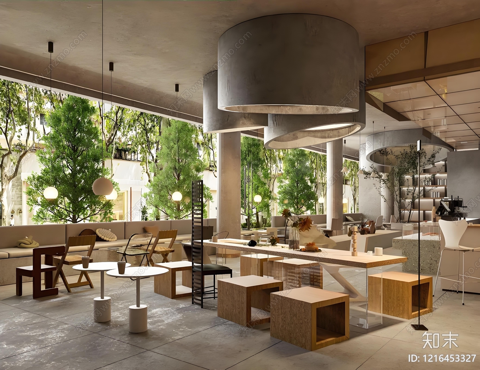 现代商铺贴图下载【ID:1216453327】