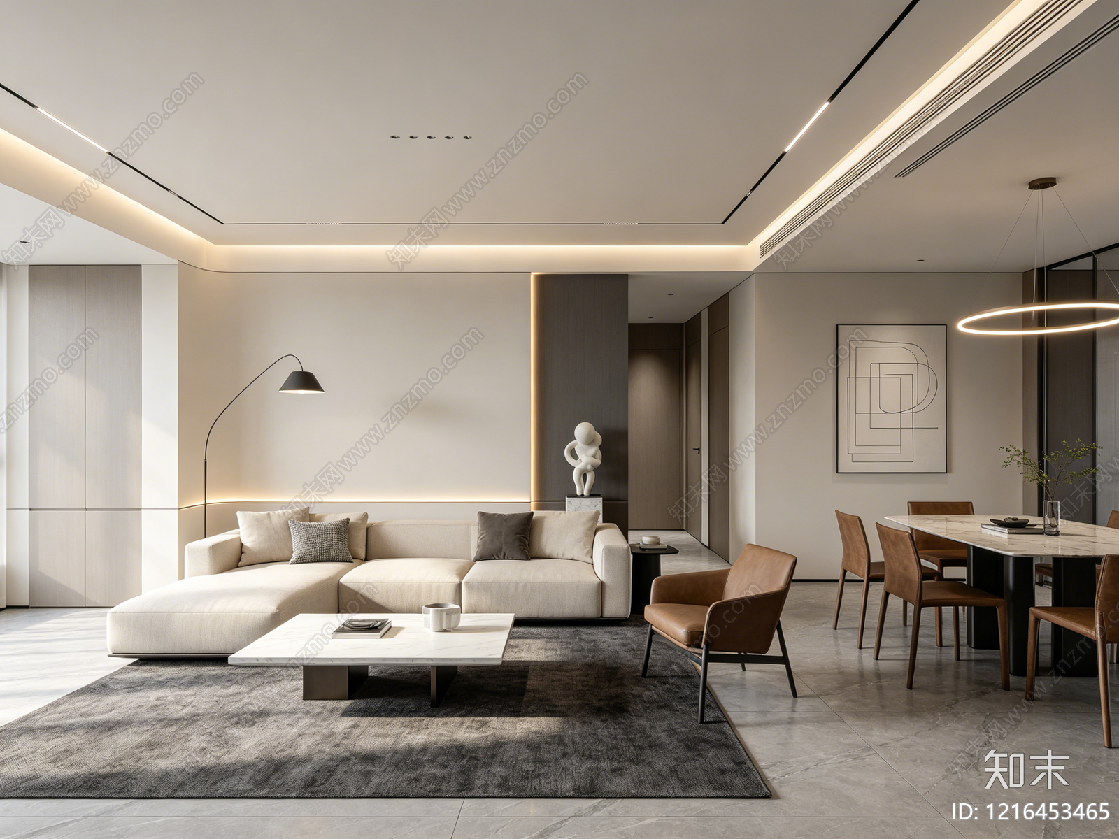 现代客厅贴图下载【ID:1216453465】
