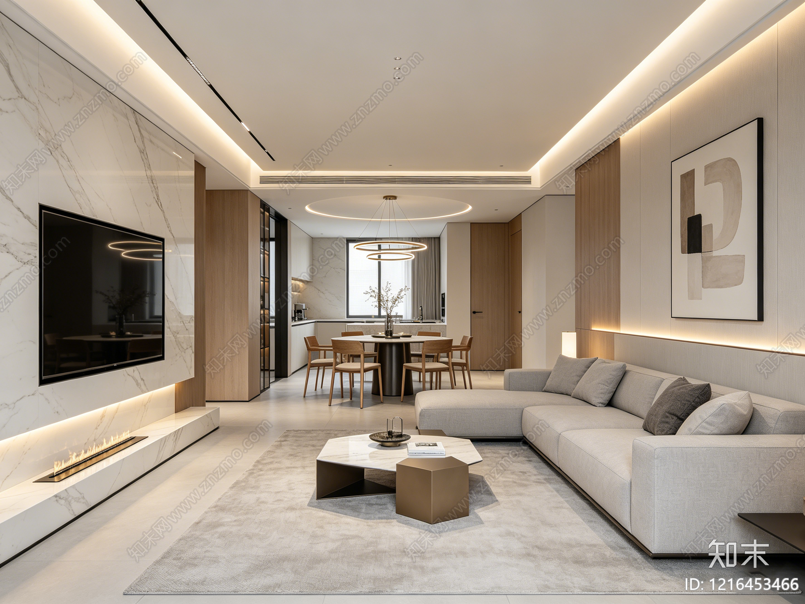 现代客厅贴图下载【ID:1216453466】