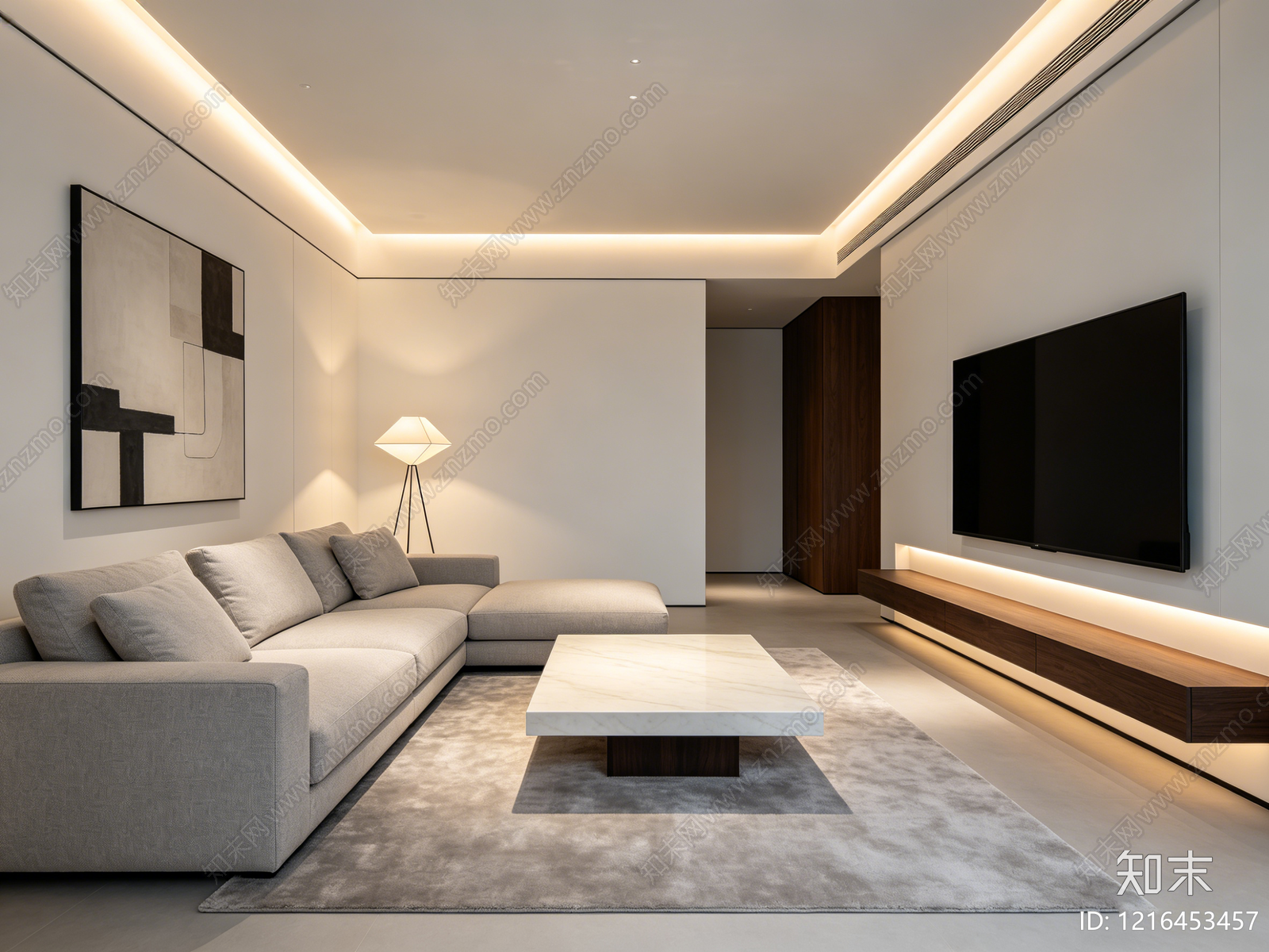 现代客厅贴图下载【ID:1216453457】