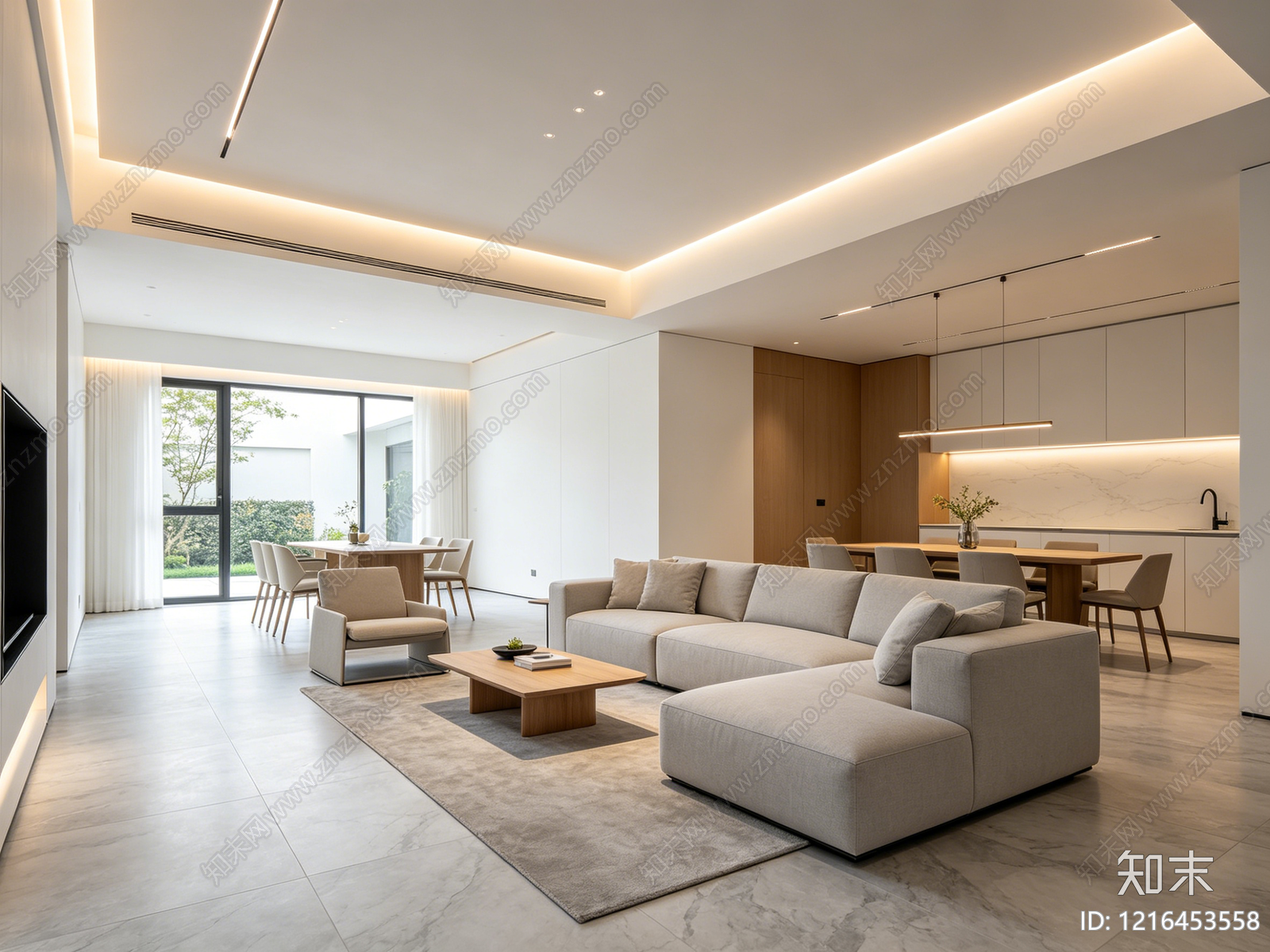 现代客厅贴图下载【ID:1216453558】