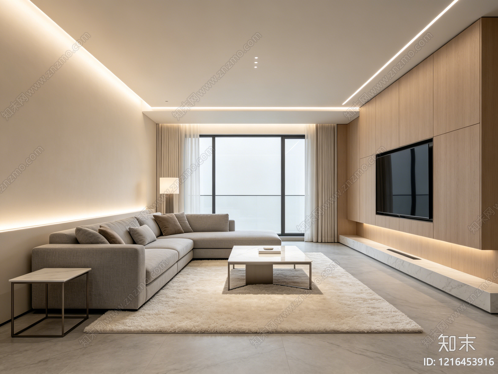 现代客厅贴图下载【ID:1216453916】